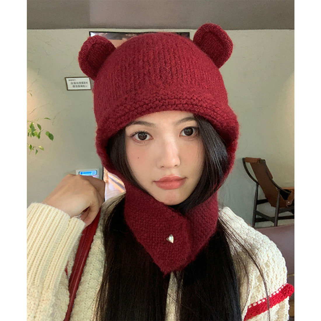 ミニミニストア miniministore くま耳ニット帽 レディース 韓国風