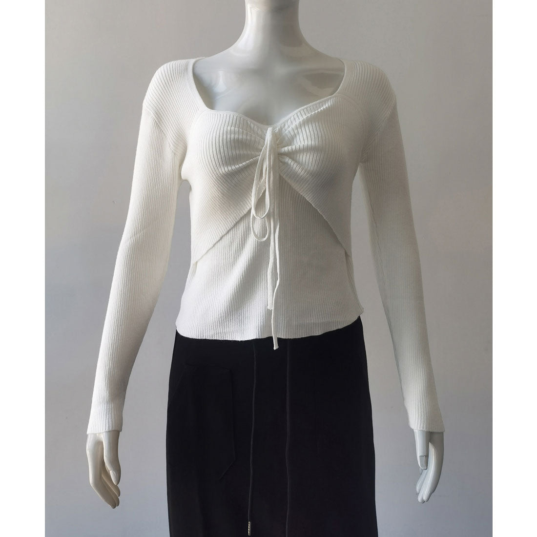 miniministore miniministore knit top for women with ribbon