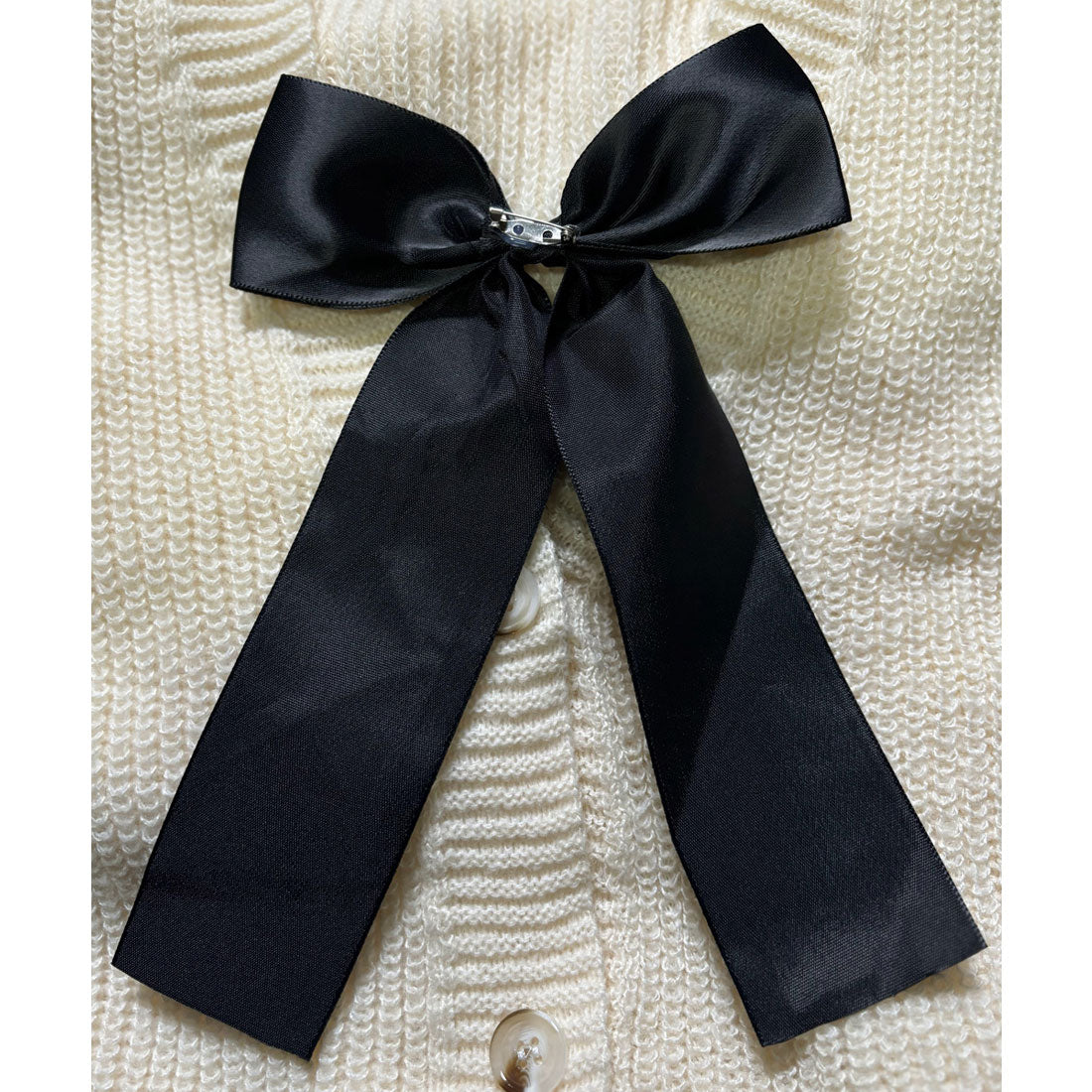 ミニミニストア miniministore ニットカーディガン リボン付 秋冬羽織り （ピンク） ピンク