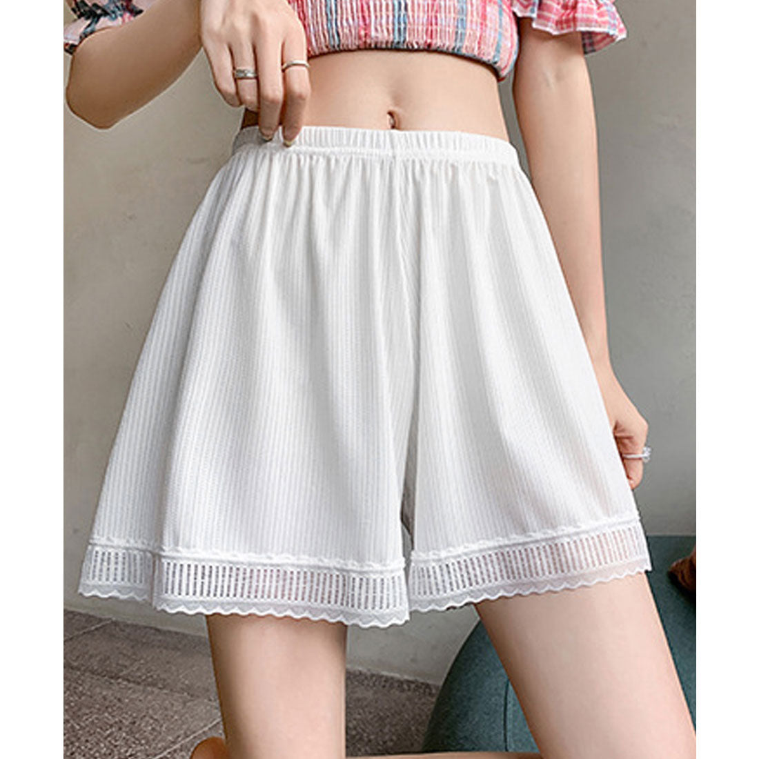 ミニミニストア miniministore ペチコートパンツ 涼しい ナイトウエア （ホワイト） ホワイト