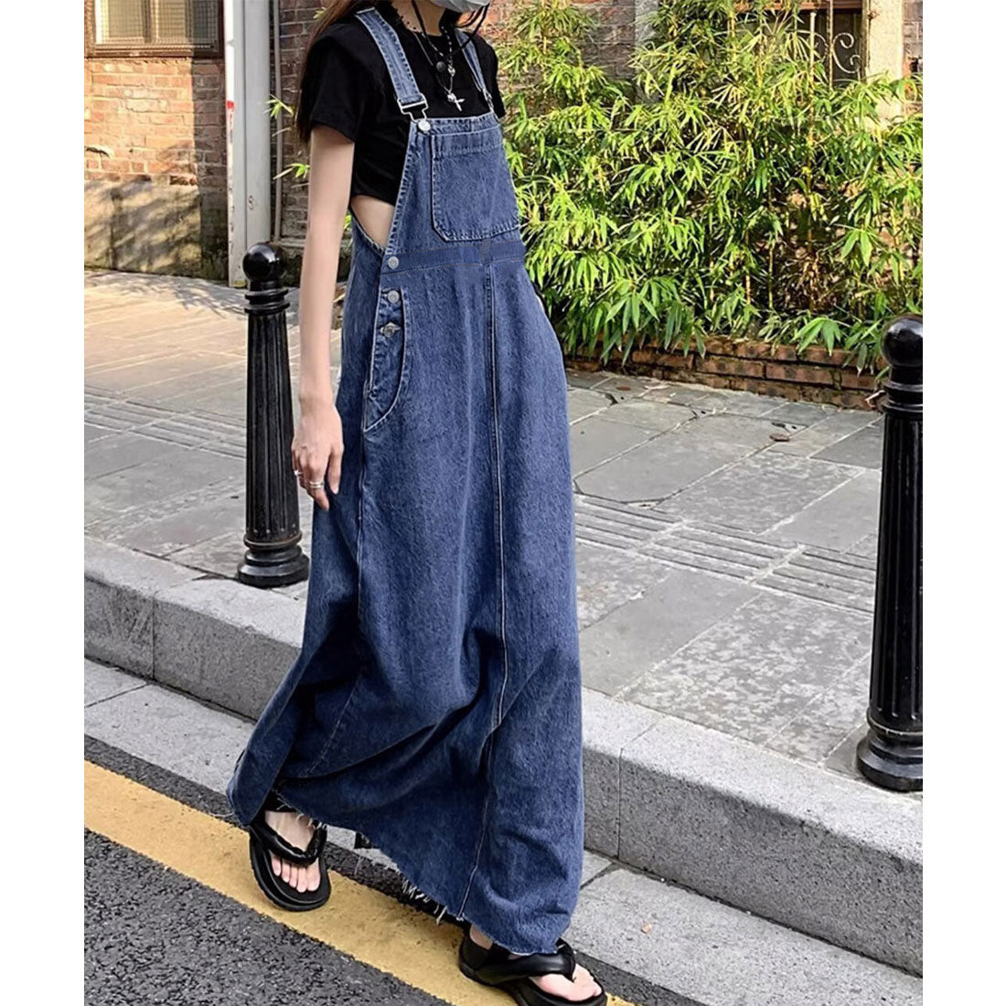 韓國風連身裙牛仔裙