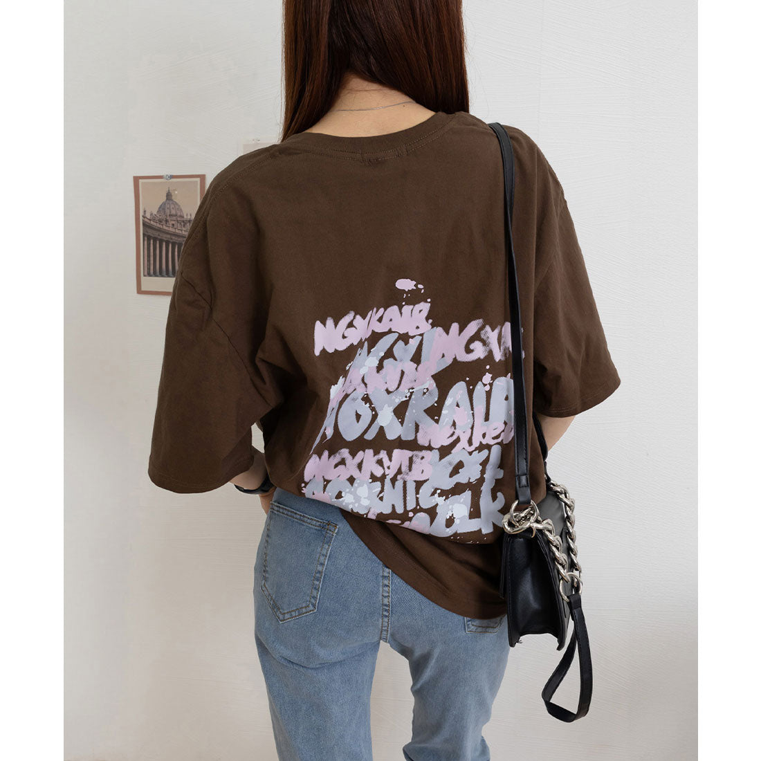 ミニミニストア miniministore ロングtシャツ ビッグシルエットTシャツ （ブラウン） ブラウン