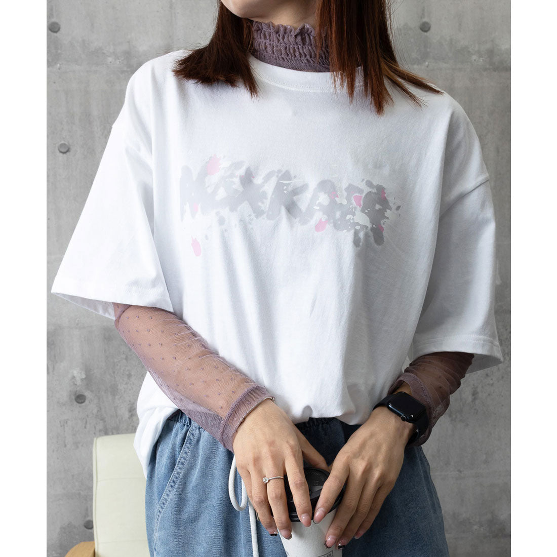 ミニミニストア miniministore ロングtシャツ ビッグシルエットTシャツ （ブラウン） ブラウン