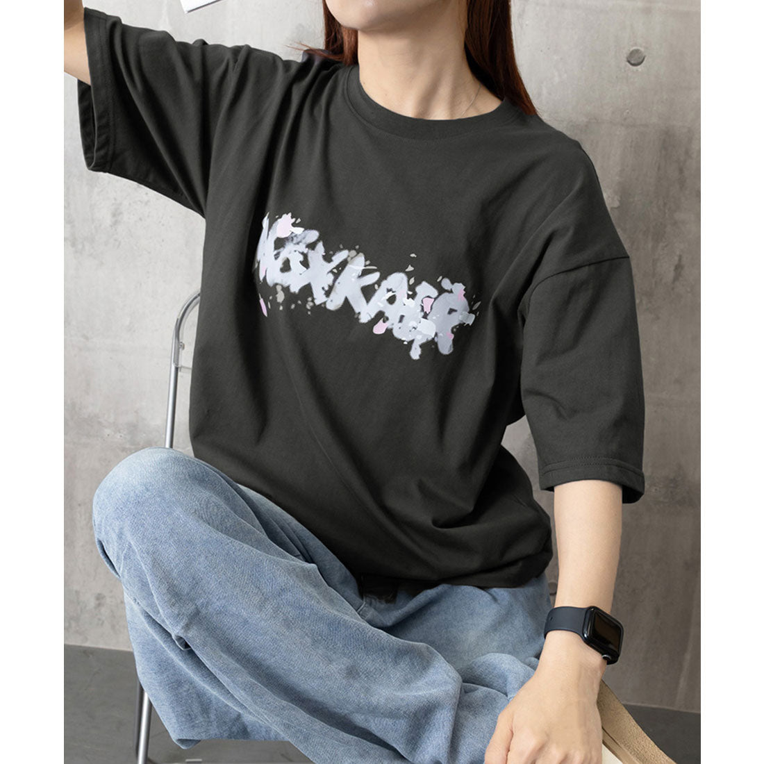 ミニミニストア miniministore ロングtシャツ ビッグシルエットTシャツ （ブラウン） ブラウン