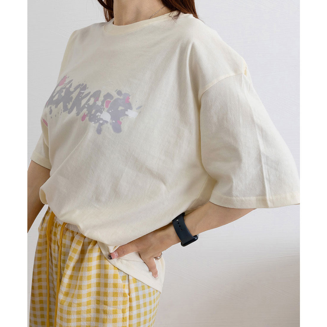 ミニミニストア miniministore ロングtシャツ ビッグシルエットTシャツ （クリーム） クリーム