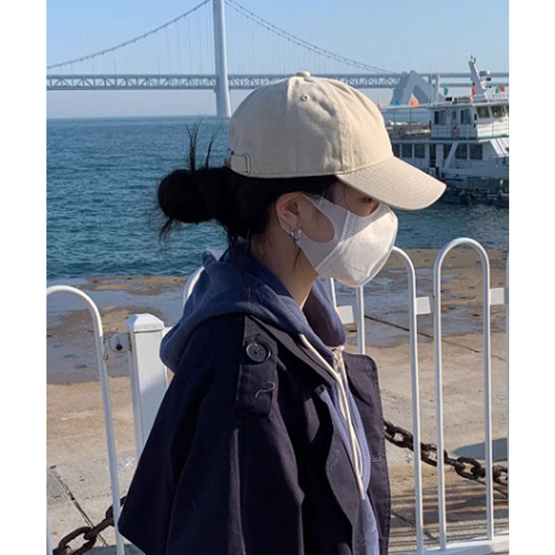 ミニミニストア miniministore ベースボール キャップ 日よけ帽子 小顔 （アイボリー） アイボリー