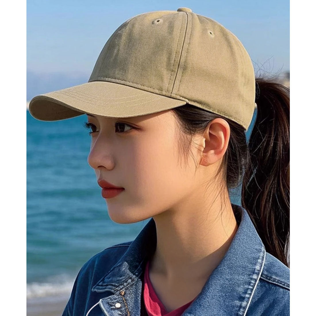 ミニミニストア miniministore ベースボール キャップ 日よけ帽子 小顔 （ベージュ） ベージュ
