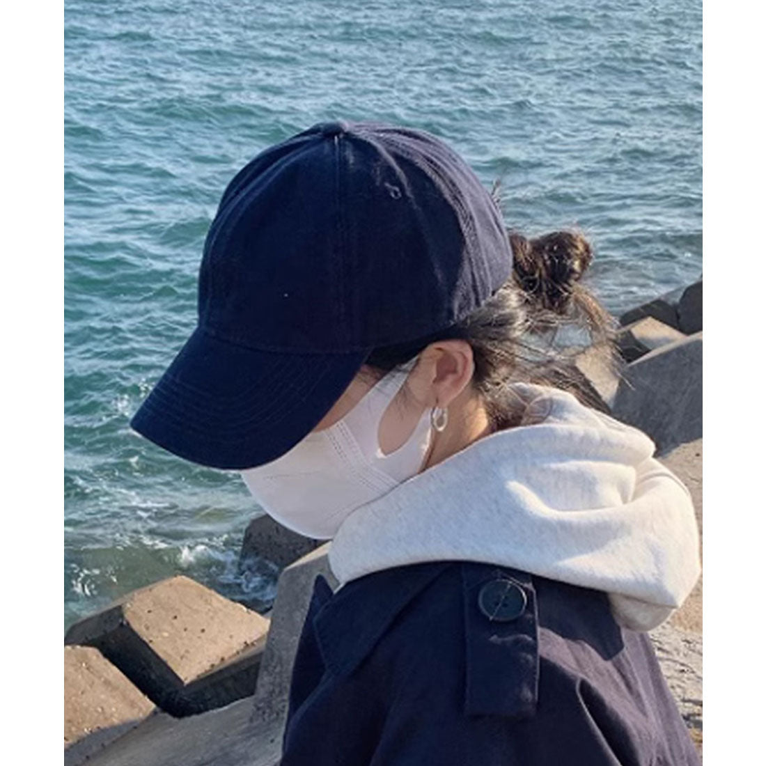 ミニミニストア miniministore ベースボール キャップ 日よけ帽子 小顔 （ネイビー） ネイビー