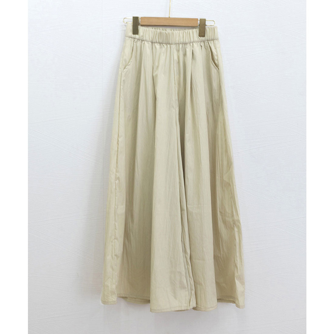 ミニミニストア miniministore ワイドパンツ 冷感キュロットパンツ春夏秋 （ライトベージュ） ライトベージュ