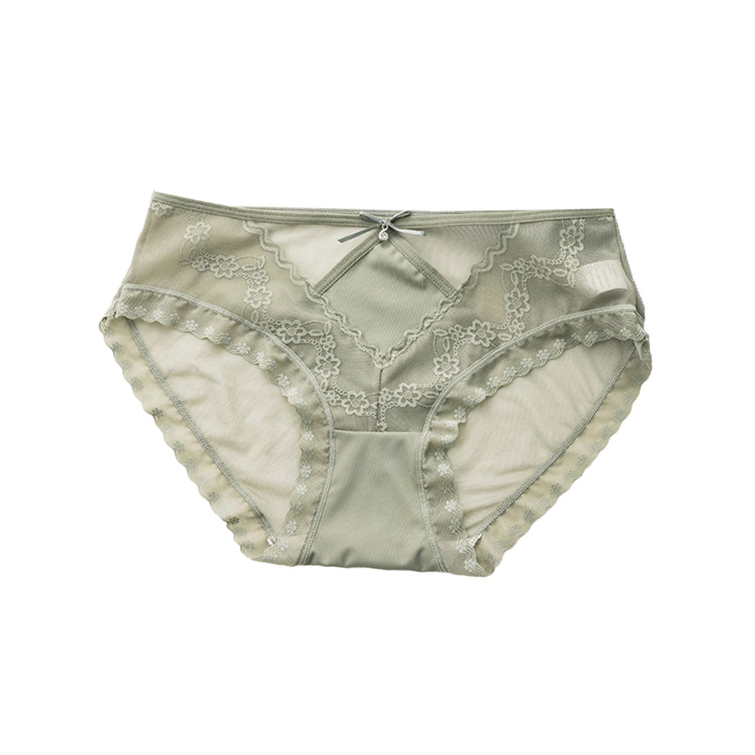 ミニミニストア miniministore 花柄レース ショーツ リボン付き 美尻 【返品不可商品】 （グリーン） グリーン