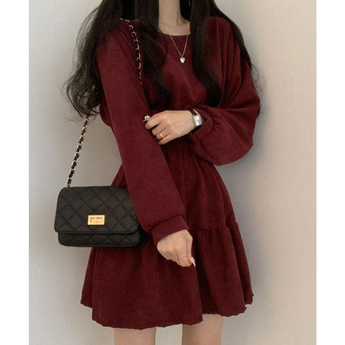 ミニミニストア miniministore ティアードミニワンピース ウエストマーク （アイボリー） アイボリー