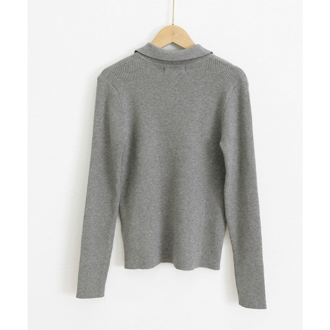 ミニミニストア miniministore ポロリブニットトップス ベーシック春秋服 （ベージュ） ベージュ