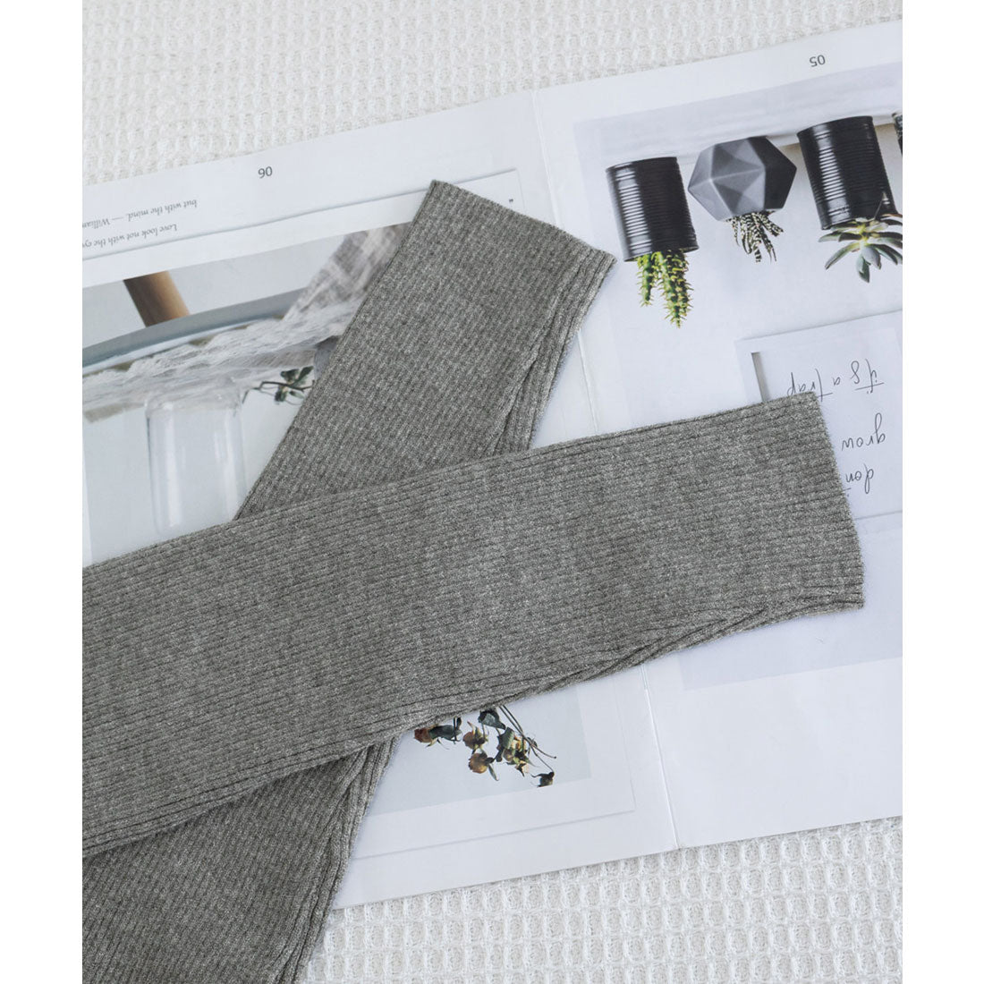 ミニミニストア miniministore ポロリブニットトップス ベーシック春秋服 （ベージュ） ベージュ
