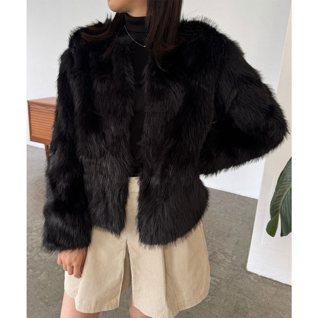ミニミニストア miniministore エコファーコート ファージャケット 冬服 （ピンク） ピンク