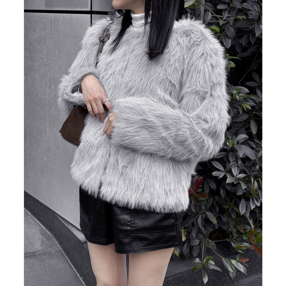 ミニミニストア miniministore エコファーコート ファージャケット 冬服 （ピンク） ピンク