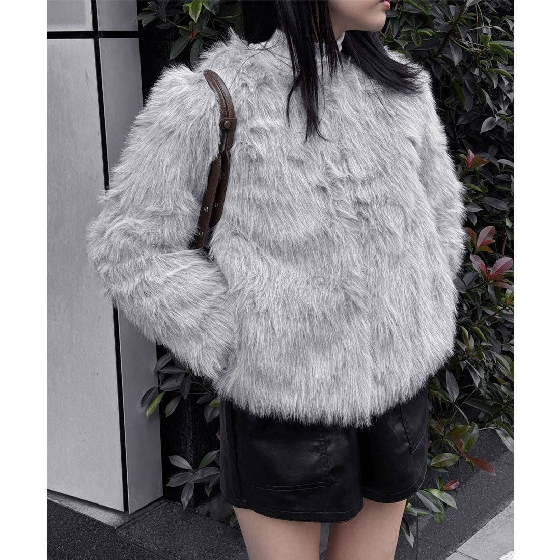 ミニミニストア miniministore エコファーコート ファージャケット 冬服 （ピンク） ピンク