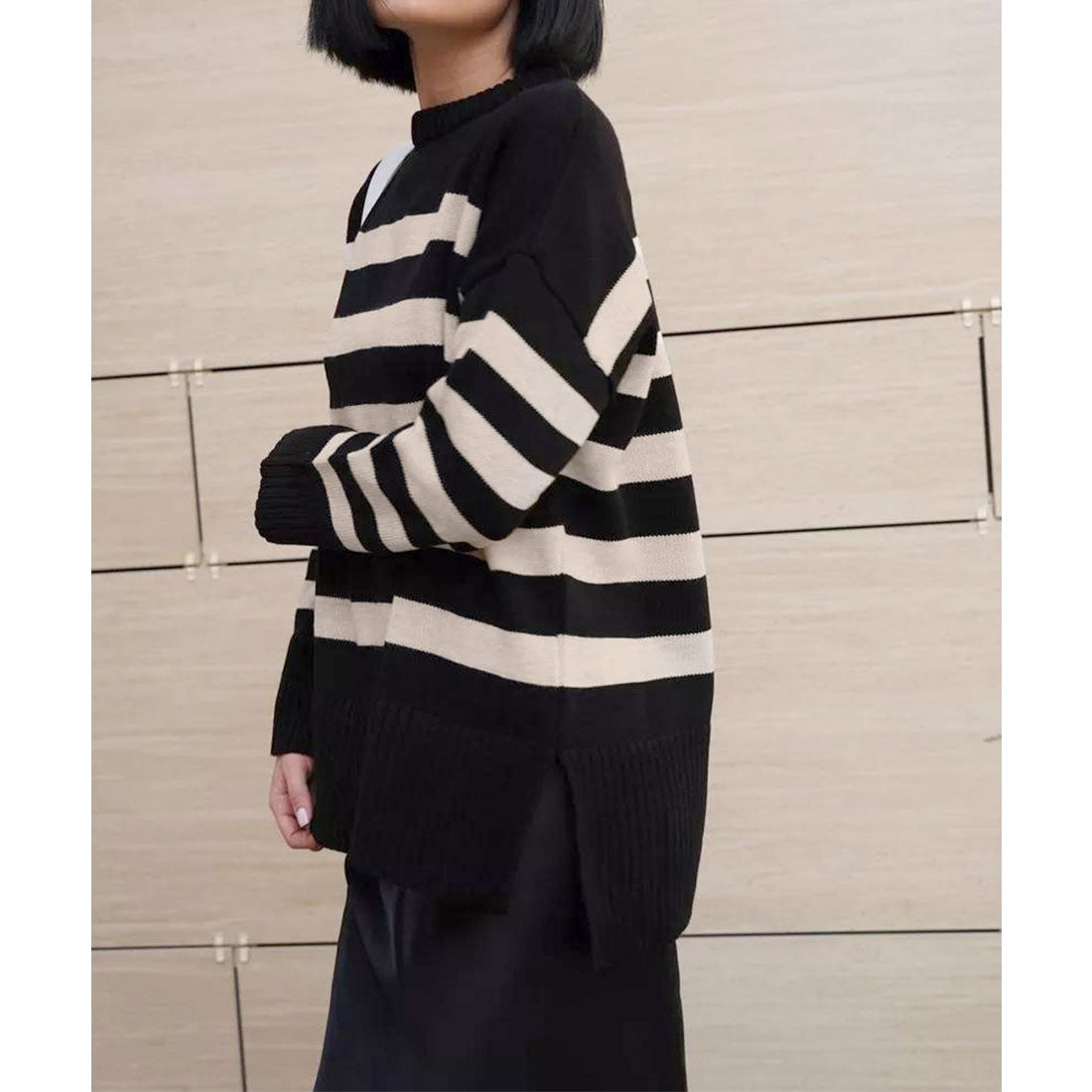 ミニミニストア miniministore ニットトップス レディース ボーダー （オフホワイト） オフホワイト