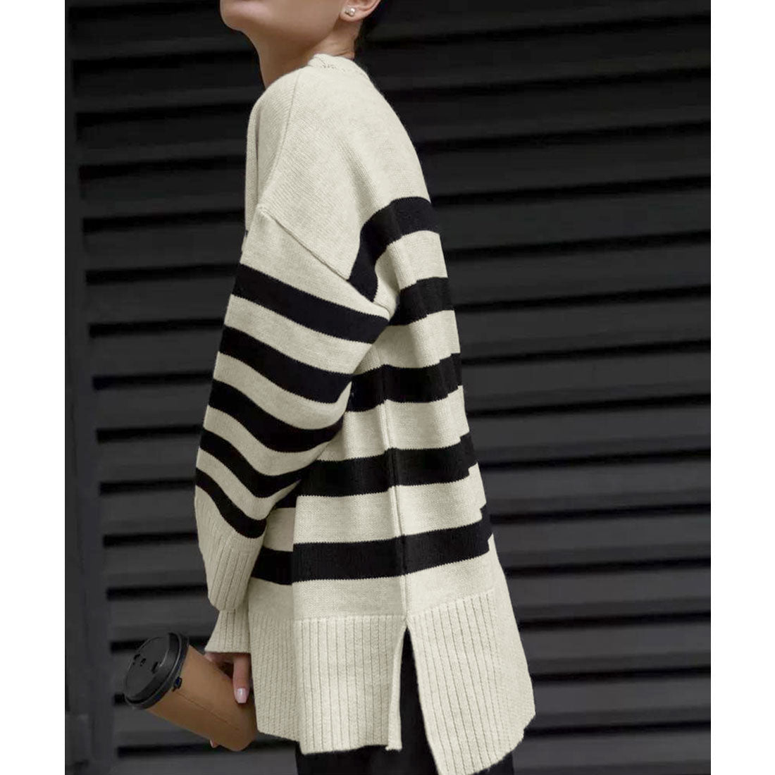 ミニミニストア miniministore ニットトップス レディース ボーダー （オフホワイト） オフホワイト