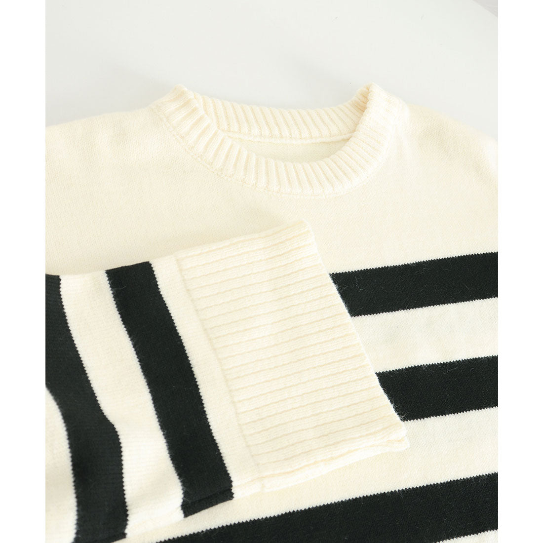 ミニミニストア miniministore ニットトップス レディース ボーダー （オフホワイト） オフホワイト