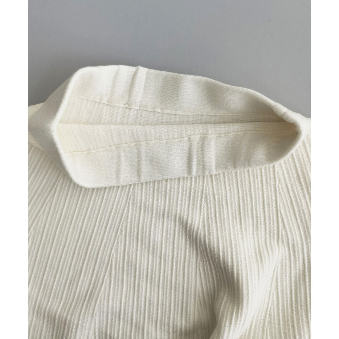 ミニミニストア miniministore フレアニットスカート 着やせ 無地 秋冬 （グレー） グレー