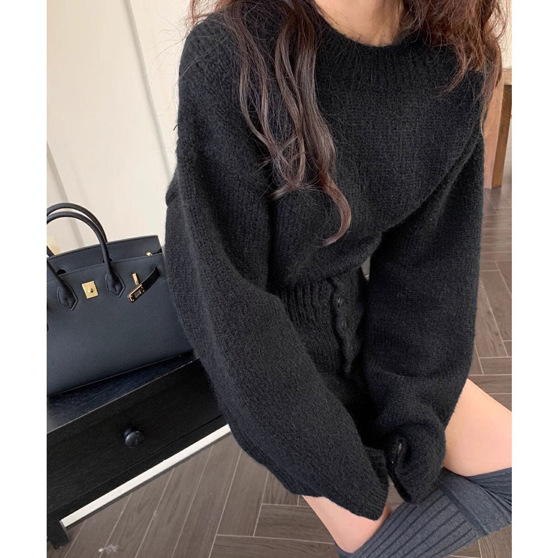 ミニミニストア miniministore ニットセットアップ セーター スカート （イエロー） イエロー