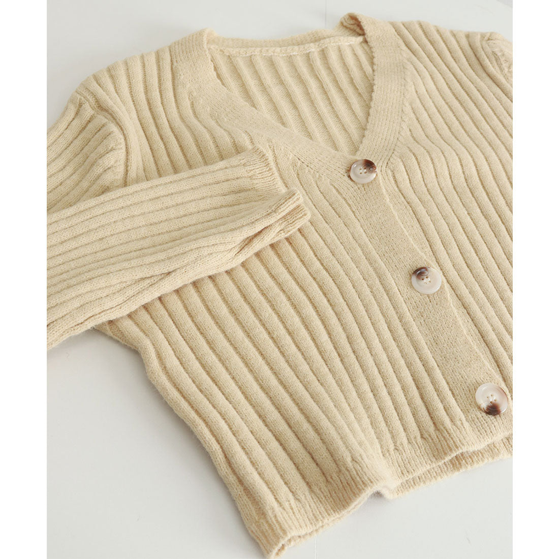 ミニミニストア miniministore ニットセットアップ トップス パンツ （ベージュ） ベージュ