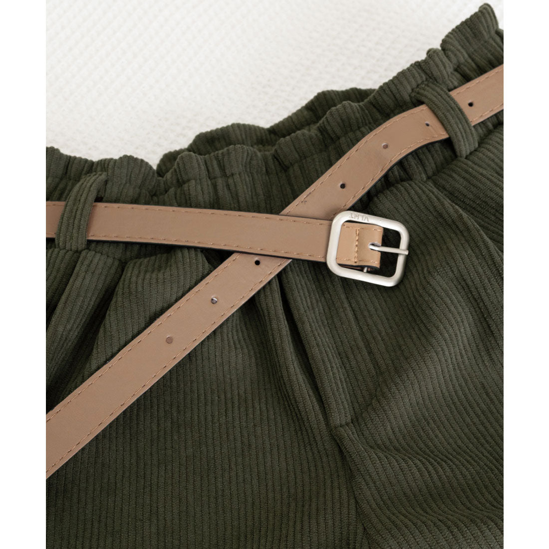 ミニミニストア miniministore ベルト付き ショートパンツ コーデュロイ （ブラック） ブラック