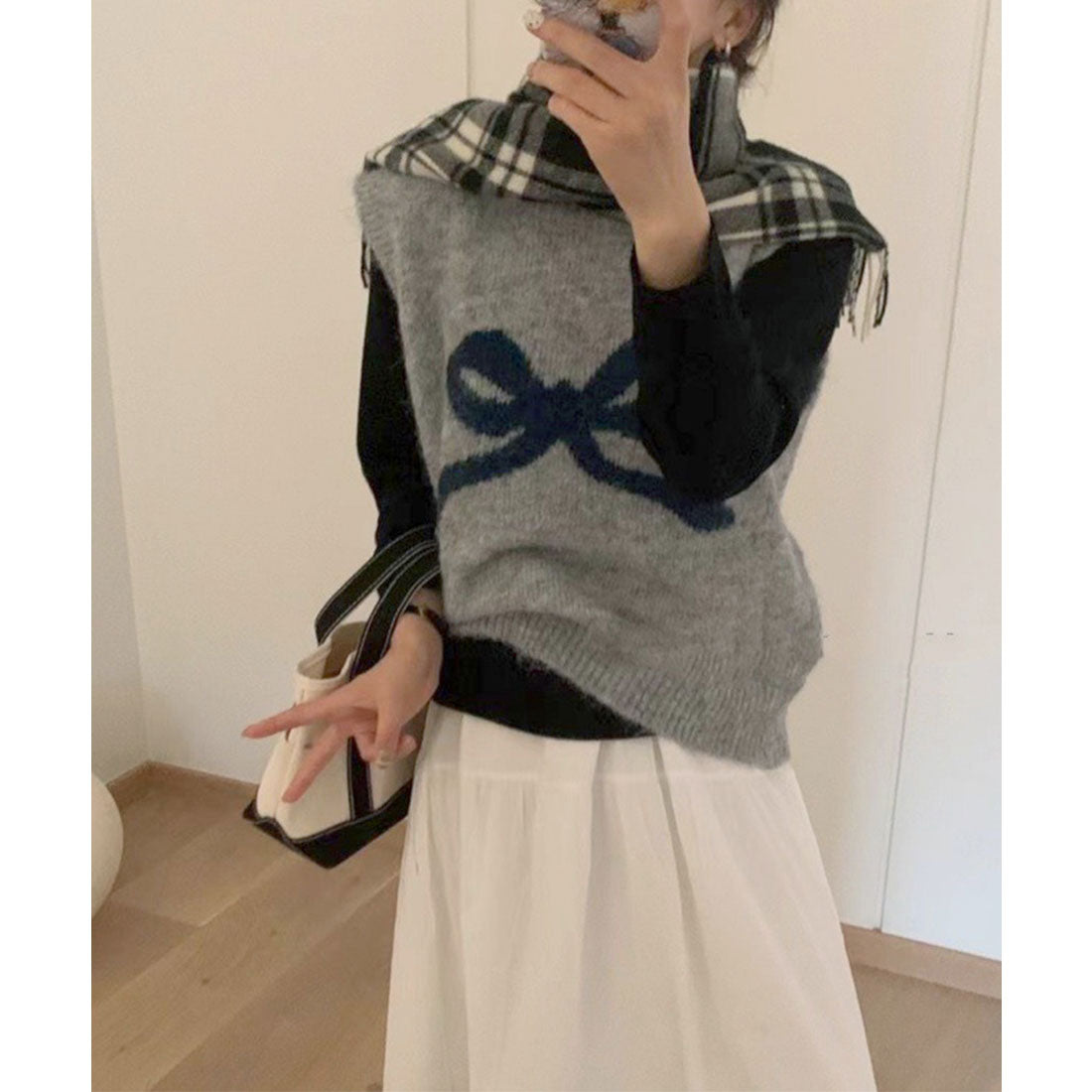 ミニミニストア miniministore ニットベスト レディース ニットジレ （ライトベージュ） ライトベージュ
