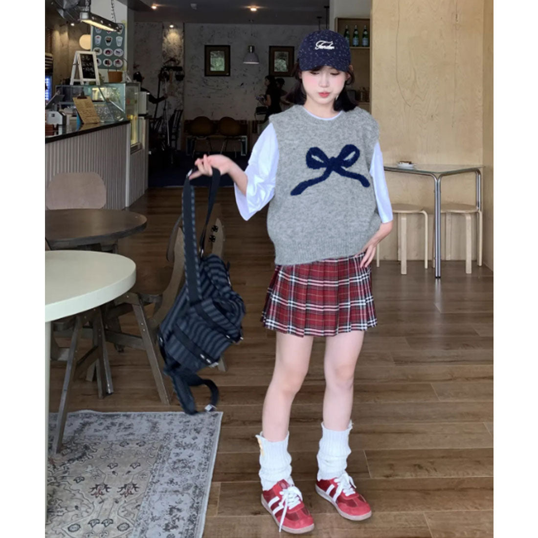 ミニミニストア miniministore ニットベスト レディース ニットジレ （ライトベージュ） ライトベージュ