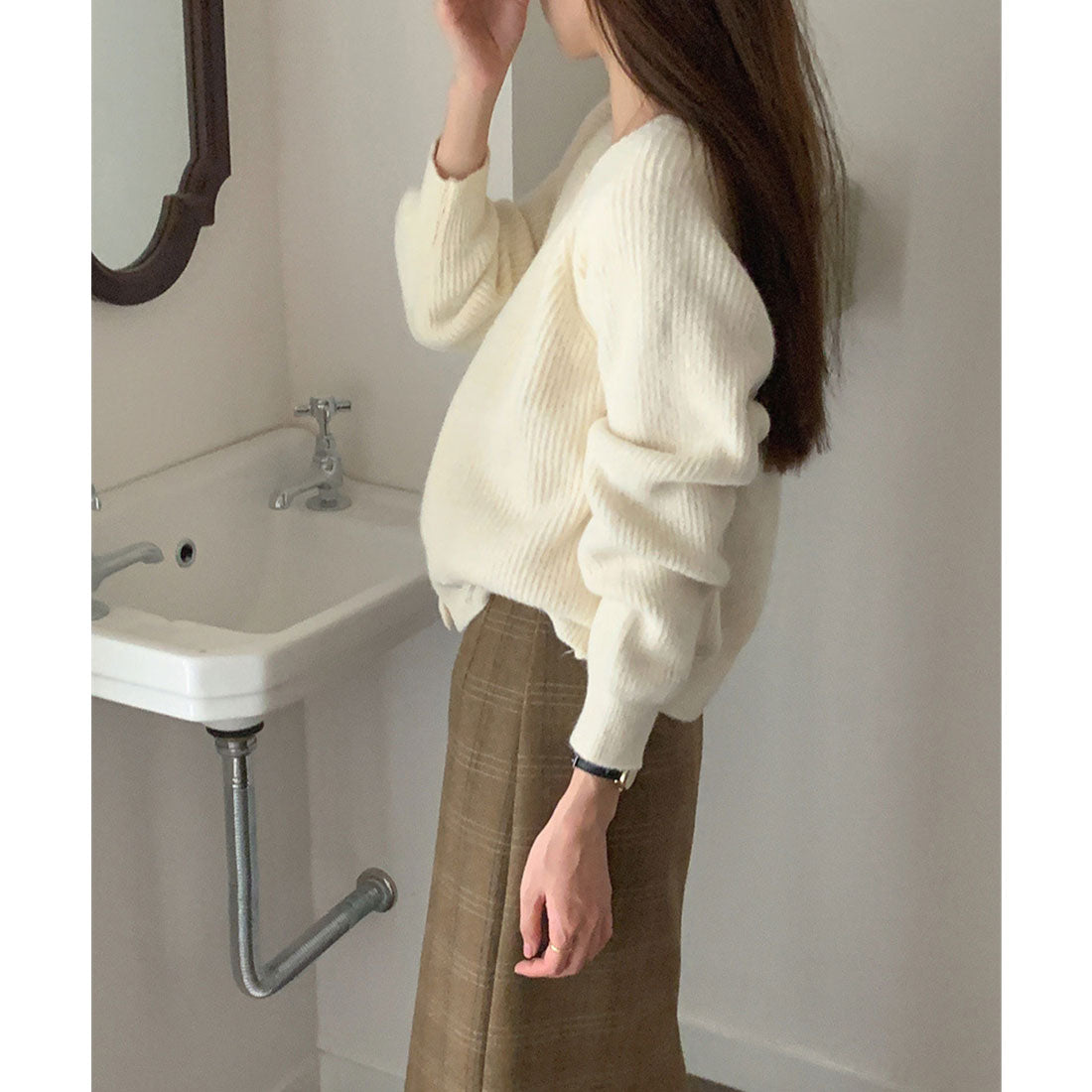 ミニミニストア miniministore ニットトップス レディース 2点セット （ベージュ） ベージュ