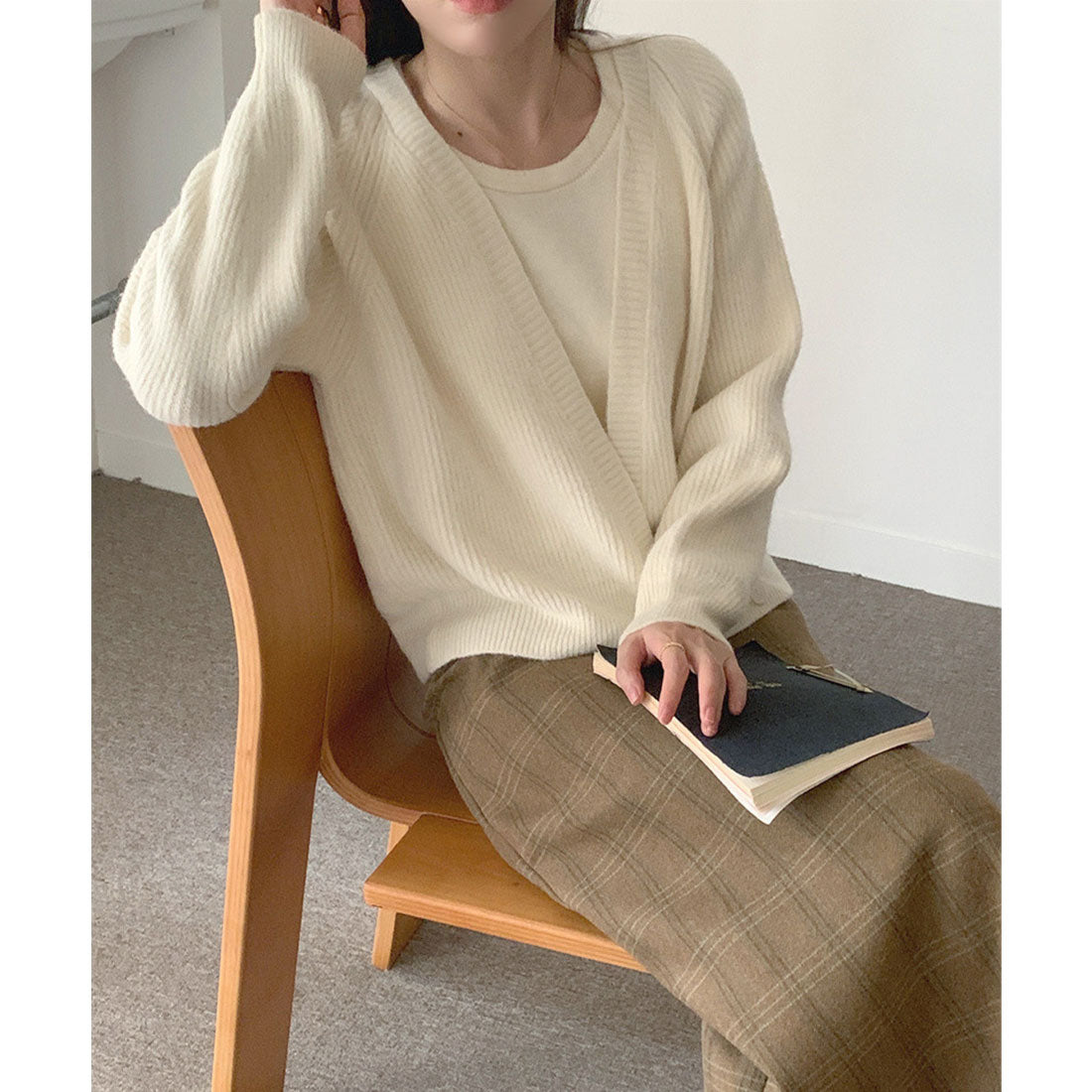 ミニミニストア miniministore ニットトップス レディース 2点セット （ベージュ） ベージュ