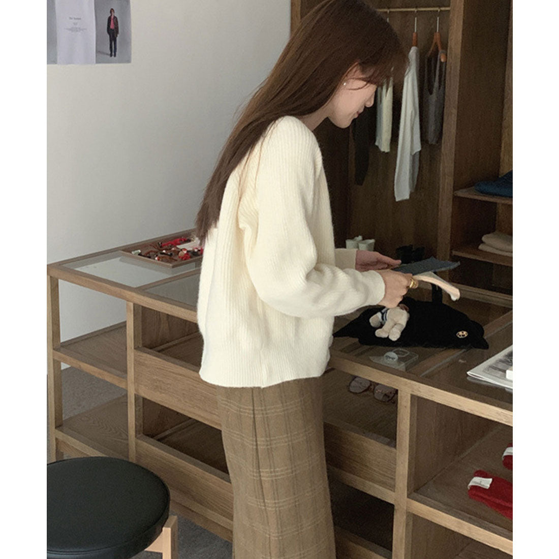 ミニミニストア miniministore ニットトップス レディース 2点セット （ベージュ） ベージュ