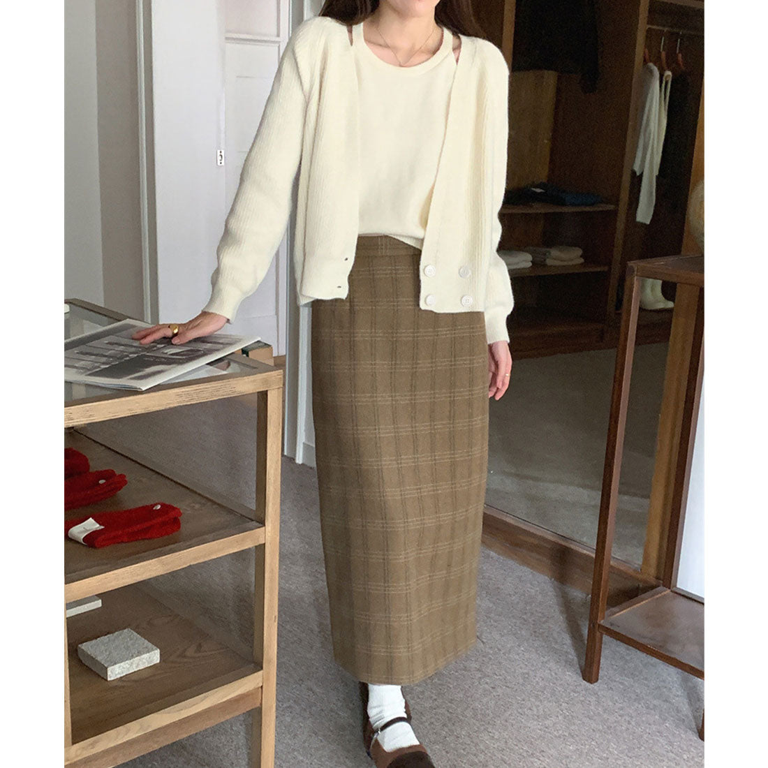 ミニミニストア miniministore ニットトップス レディース 2点セット （ベージュ） ベージュ