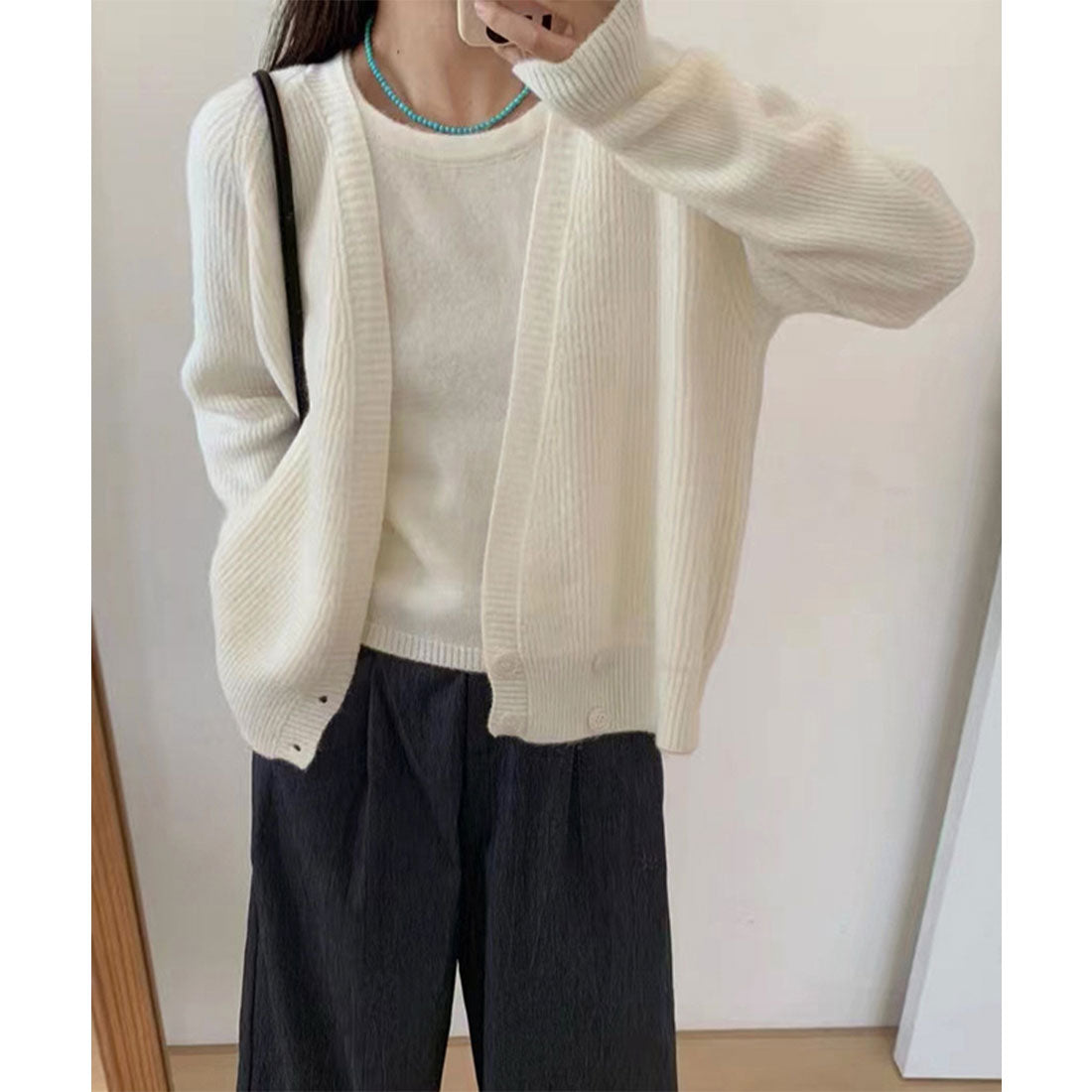 ミニミニストア miniministore ニットトップス レディース 2点セット （ベージュ） ベージュ