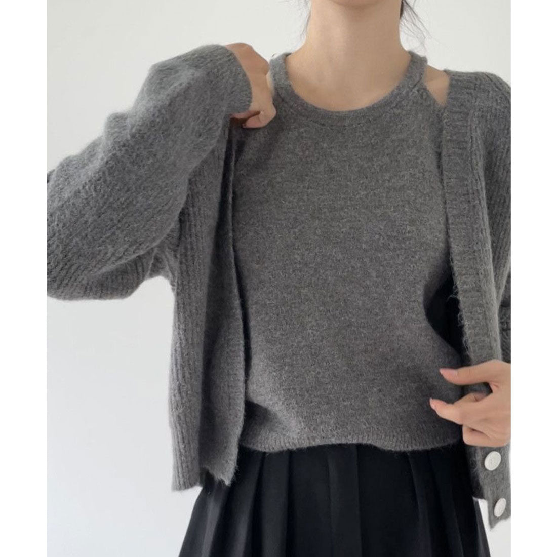 ミニミニストア miniministore ニットトップス レディース 2点セット （ベージュ） ベージュ