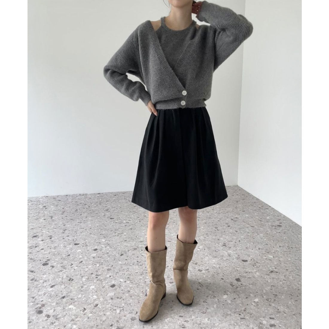 ミニミニストア miniministore ニットトップス レディース 2点セット （ベージュ） ベージュ