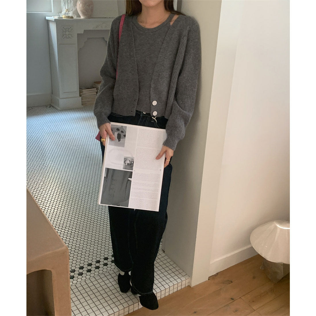 ミニミニストア miniministore ニットトップス レディース 2点セット （ベージュ） ベージュ