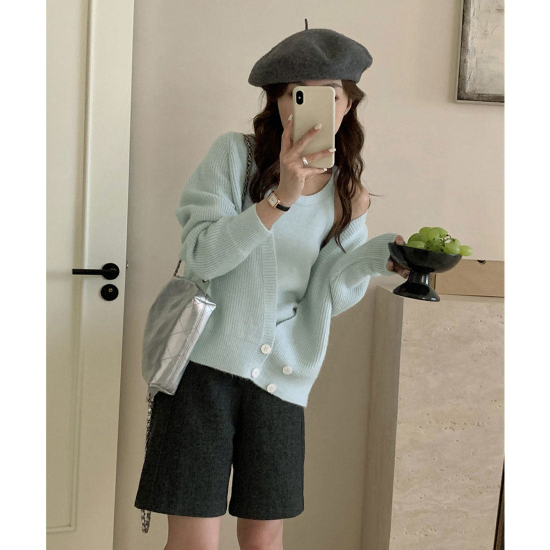 ミニミニストア miniministore ニットトップス レディース 2点セット （ベージュ） ベージュ