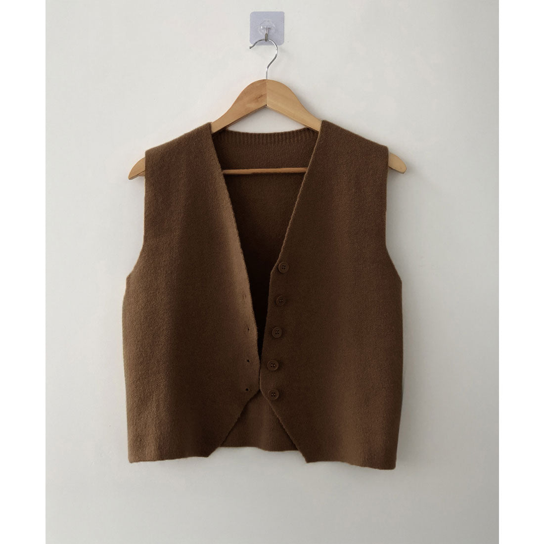ミニミニストア miniministore ニットベスト ニットジレ 重ね着 秋冬服 （マスタード） マスタード