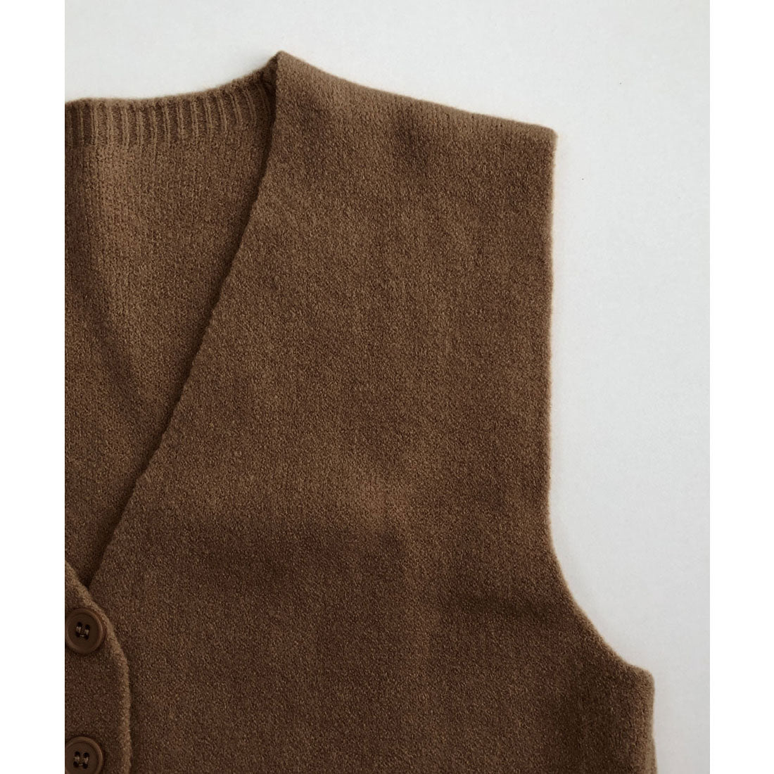 ミニミニストア miniministore ニットベスト ニットジレ 重ね着 秋冬服 （マスタード） マスタード