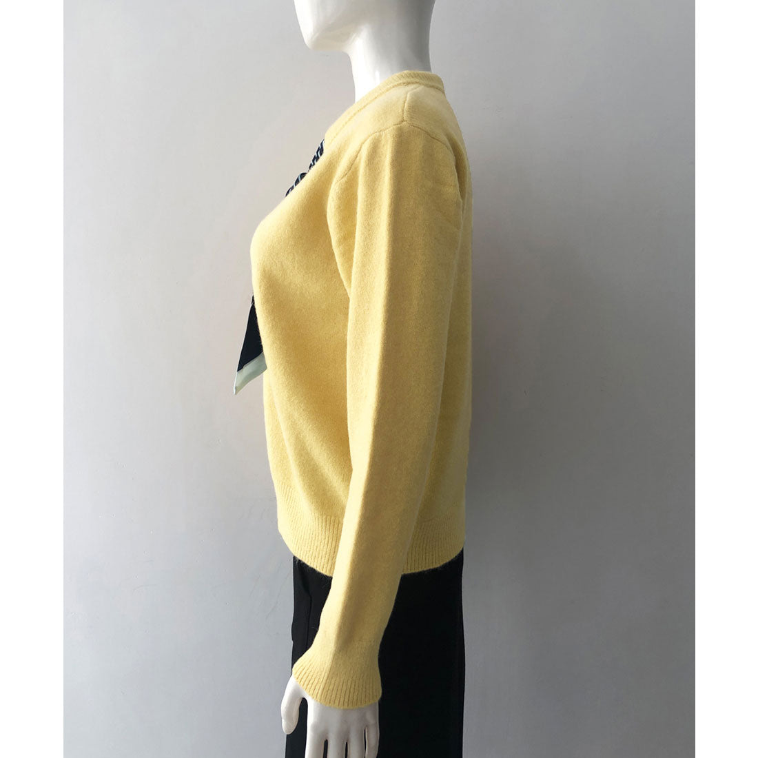 ミニミニストア miniministore ボウタイニットトップス きれいめ 秋冬服 （ブラック） ブラック