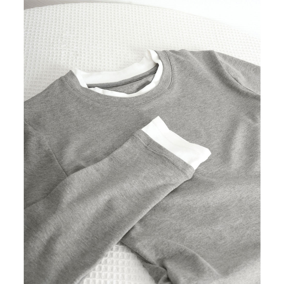 ミニミニストア miniministore 長袖Tシャツ ドッキング 無地カットソー （ブラック） ブラック