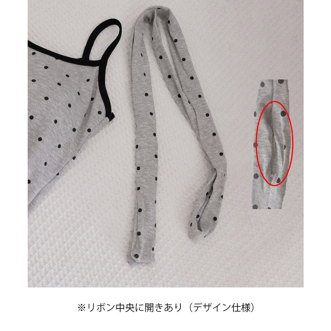 ミニミニストア miniministore ドット柄キャミソール チョーカー付き夏服 （ブラック） ブラック