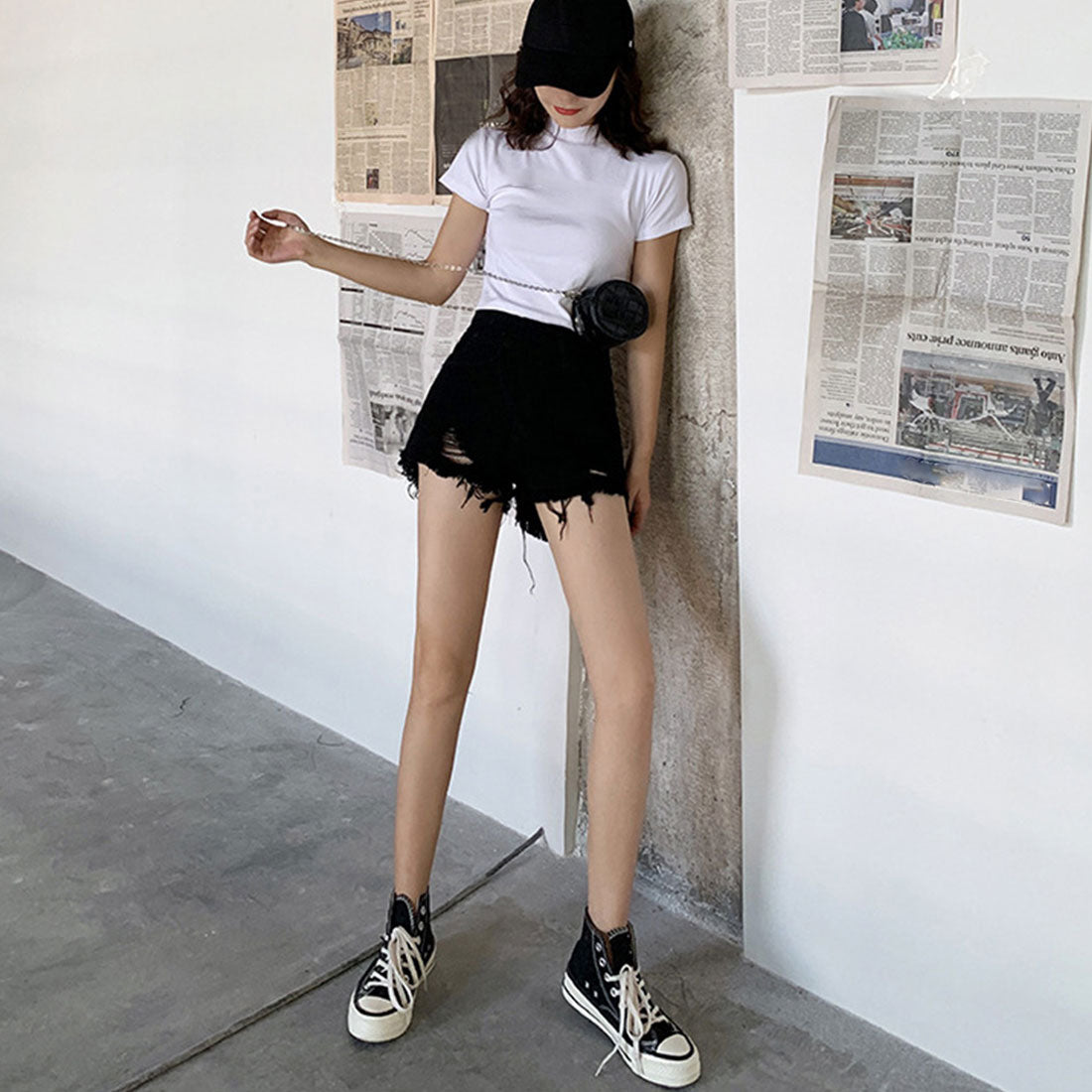 ホットパンツ ハイウエスト