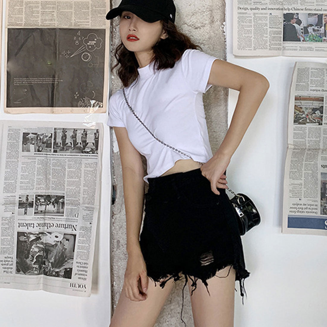 ホットパンツ ハイウエスト