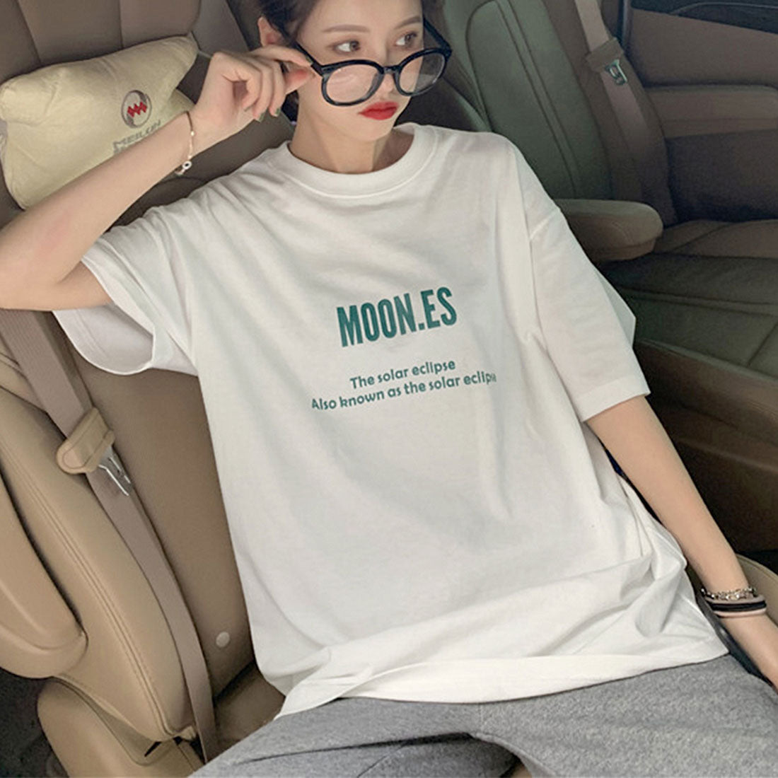 半袖Tシャツ レディース 韓国 英字ロゴ