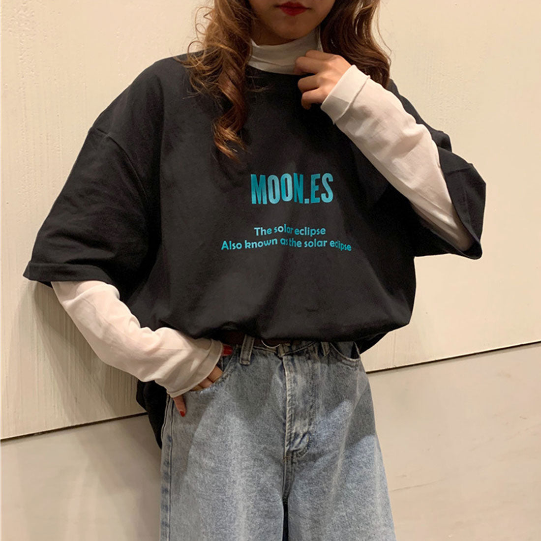 半袖Tシャツ レディース 韓国 英字ロゴ