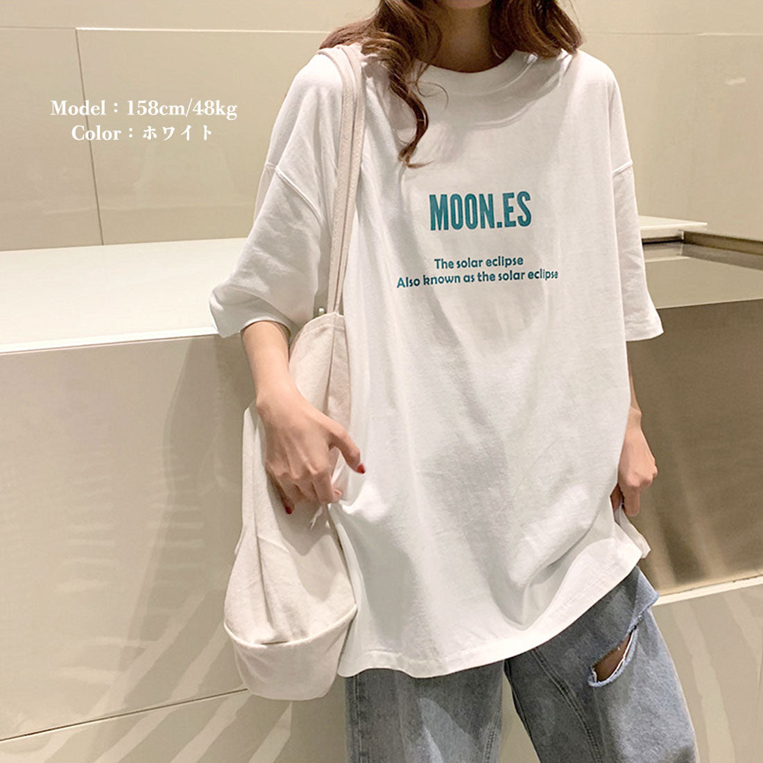 半袖Tシャツ レディース 韓国 英字ロゴ