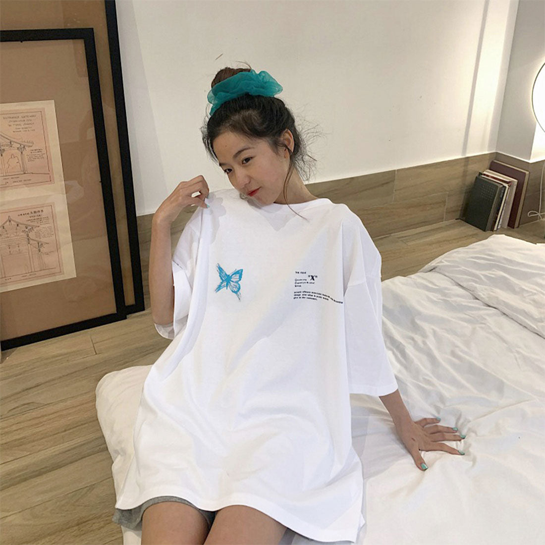 ロゴTシャツ レディース 韓国 春夏