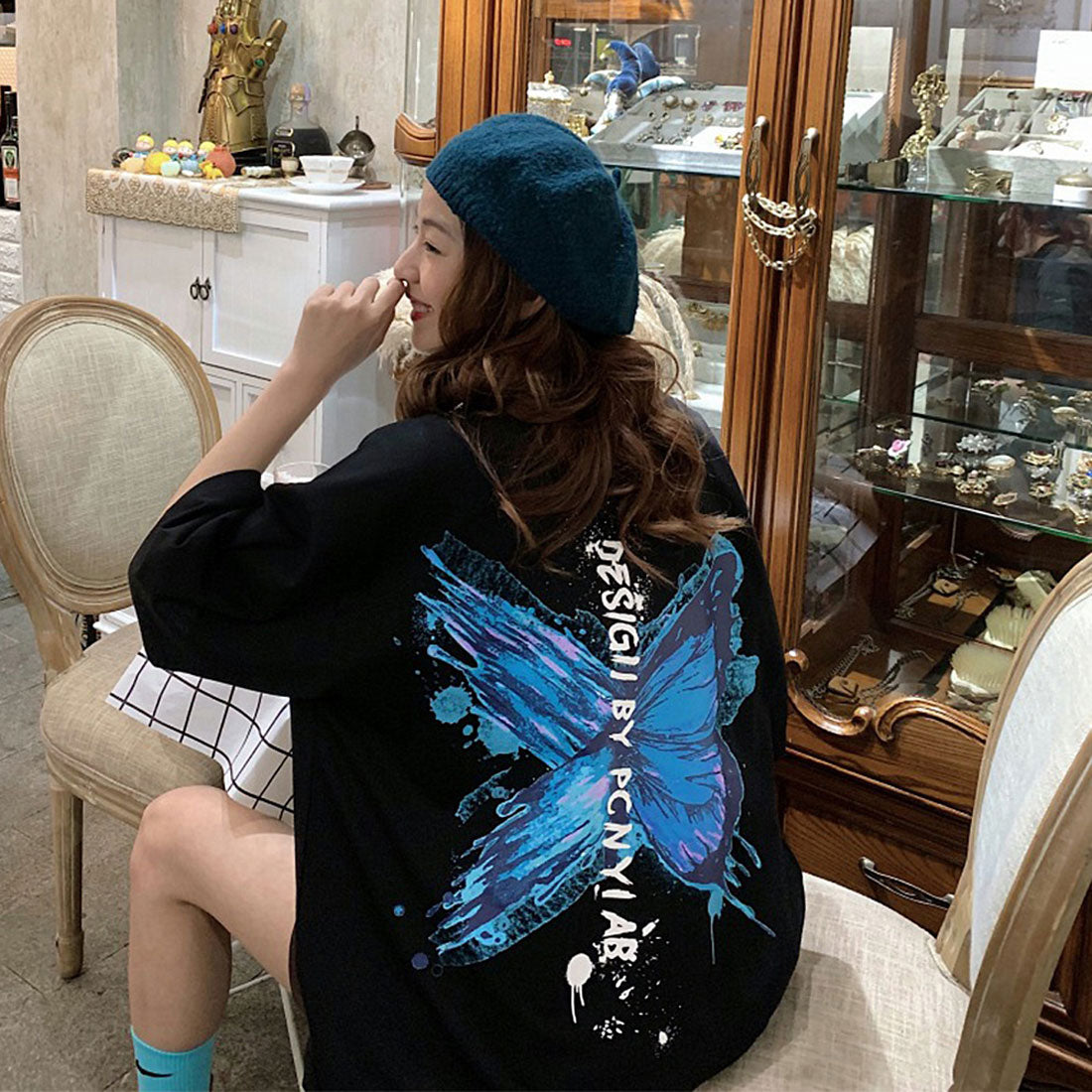 ロゴTシャツ レディース 韓国 春夏